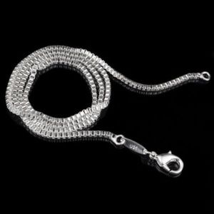 Sterling Silver 16" 1.4mm Box Chain Necklace